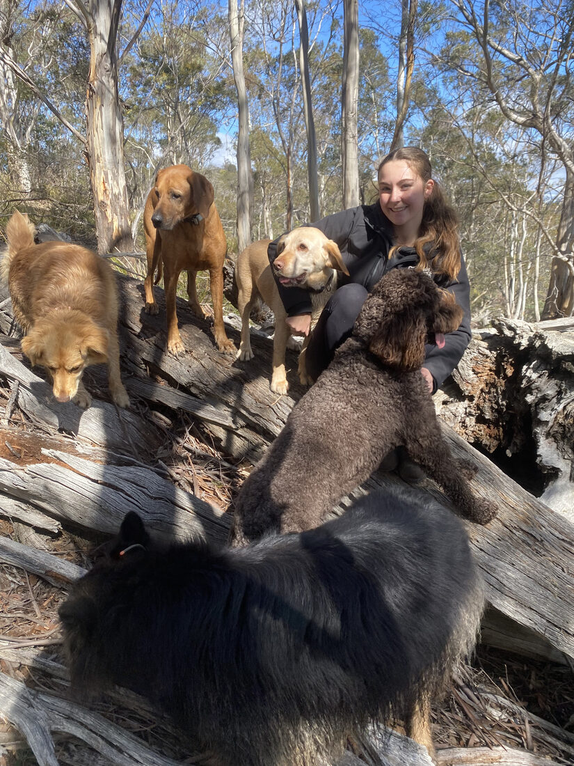 Out in the bush on a Muddy Paws pack adventure